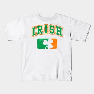 Irish Pride - Ireland Flag with Shamrock Kids T-Shirt